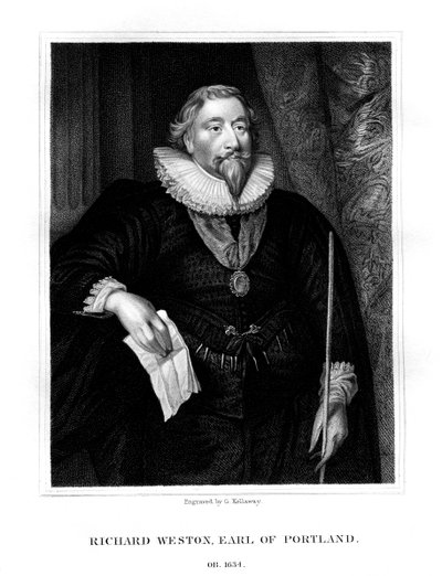 Richard Weston, 1. hrabia Portland, 1825. autorstwa G. Kellaway