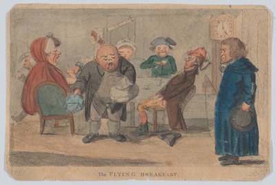 Latające śniadanie, czyli zawartość nocnego trenera, 9 marca 1792. autorstwa G L S