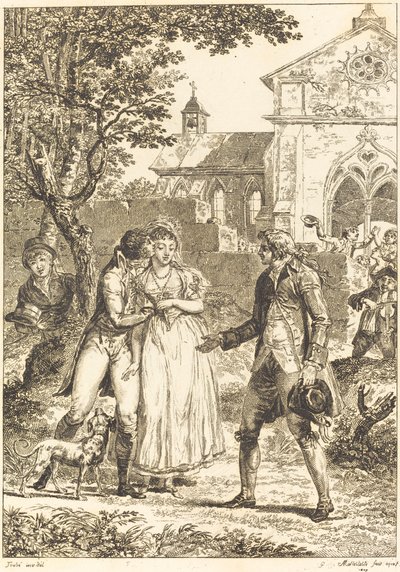 Pocałunek powrócił: pocałunek gotowy autorstwa G. Mallesteste after Jacques Louis François Touzé