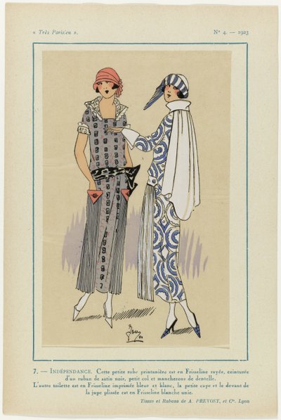 Bardzo paryski, 1923, nr 4: 7- NIEPODLEGŁOŚĆ. Ta mała sukienka... autorstwa G P. Joumard