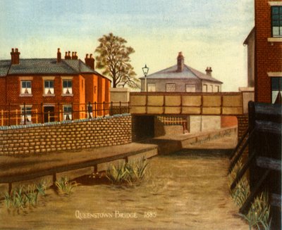 „Most Queenstown, Swindon, 1885”, 1943. autorstwa G. Puckey