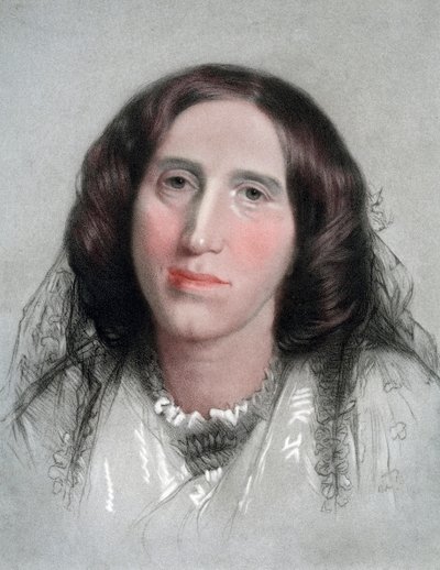 George Eliot, angielski powieściopisarz, XIX wiek autorstwa G Sidney Hunt