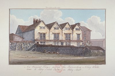 Opactwo św. Zbawiciela, Bermondsey, Londyn, 1825 r. autorstwa G Yates