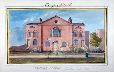 Camden Chapel, East Lane, Southwark, Londyn, 1825 autorstwa G Yates