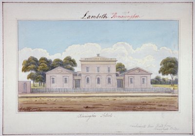 Szkoły Kennington, Camberwell New Road, Lambeth, Londyn, 1826 autorstwa G Yates