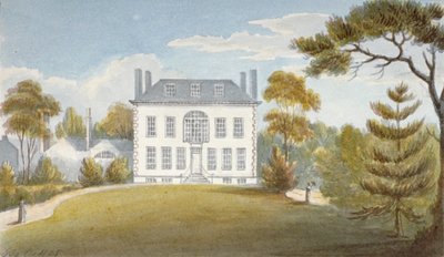 Mitcham Hall, Mitcham, Surrey, 1825 autorstwa G Yates