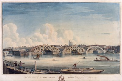 New London Bridge, Londyn, 1827 autorstwa G Yates