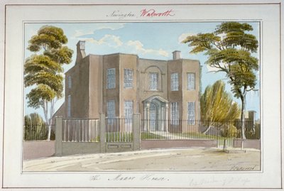 Manor House, Newington, Southwark, Londyn, 1826 autorstwa G Yates
