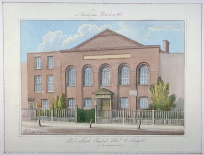 West Street Independent Chapel, Southwark, Londyn, 1826 autorstwa G Yates
