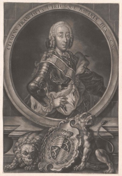 Bodenehr po Michale - Klemens Franciszek z Bawarii autorstwa Gabriel Bodenehr the Younger