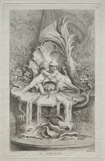 Księga Fontann: nr 3, c. 1736. autorstwa Gabriel Huquier