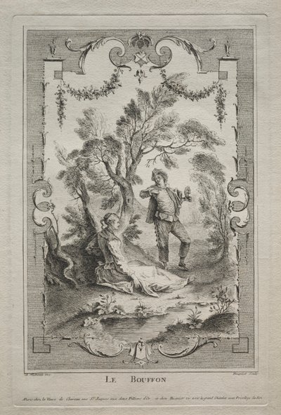 Błazen, Arabeska autorstwa Gabriel Huquier