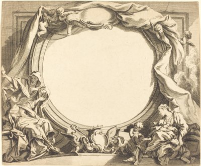 Wiara i Miłosierdzie autorstwa Gabriel Huquier after François Boucher