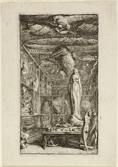 Frontyspis Almanachu Historico-Physique autorstwa Gabriel Jacques de Saint Aubin