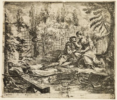 Dzielna rozmowa autorstwa Gabriel Jacques de Saint Aubin