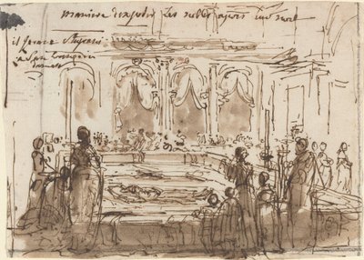 Sposób narażania szlachty po ich śmierci autorstwa Gabriel Jacques de Saint Aubin