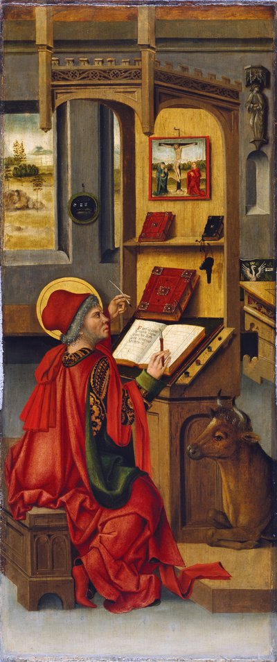 Św. Łukasz Ewangelista, 1478 autorstwa Gabriel Mälesskircher