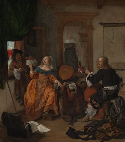 Impreza muzyczna, 1659. autorstwa Gabriel Metsu