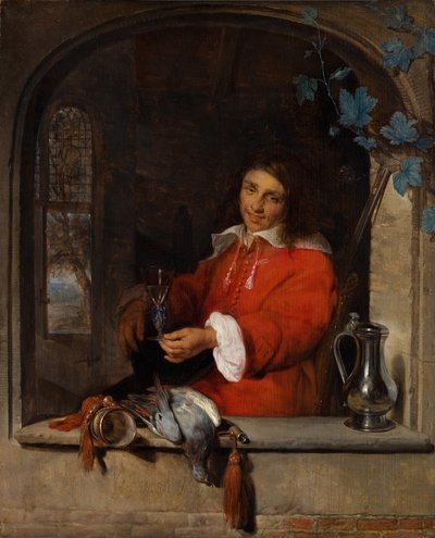 Łowca autorstwa Gabriel Metsu