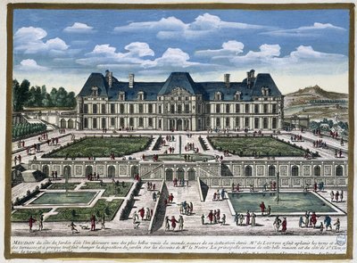 Zamek Meudon autorstwa Gabriel Perelle