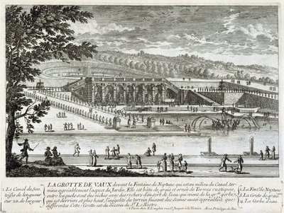 Widok na jaskinię Vaux Le Vicomte (Vaux-Le-Vicomte) - autorstwa Perelle, koniec XVII wieku autorstwa Gabriel Perelle