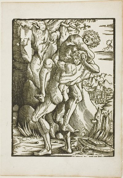 Prace Herkulesa: Herkules i Antaeus autorstwa Gabriel Salmon
