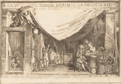 Sklep M.Périer, kupca ślusarki, 1767. autorstwa Gabriel de Saint Aubin