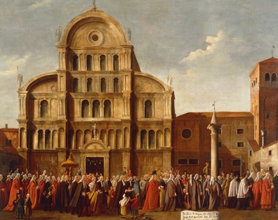 Włochy, Veneto, Wenecja, Doża Wenecji przy kościele San Zaccaria autorstwa Gabriele Bella