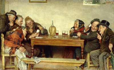Gra karciana, autorstwa Gaetano Bellei