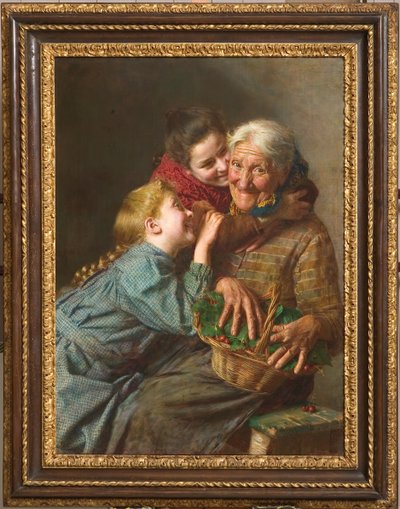 Powitalny gość 1882 (olej na płótnie) autorstwa Gaetano Bellei