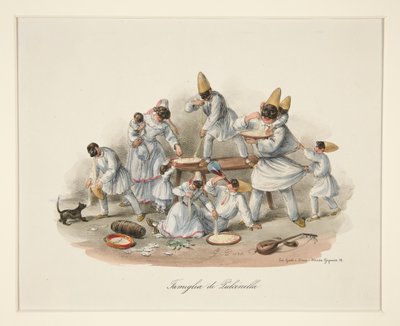 Rodzina Pulcinella autorstwa Gaetano Dura