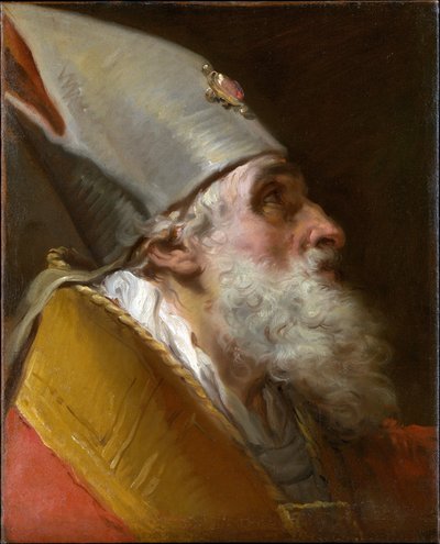 Głowa biskupa autorstwa Gaetano Gandolfi