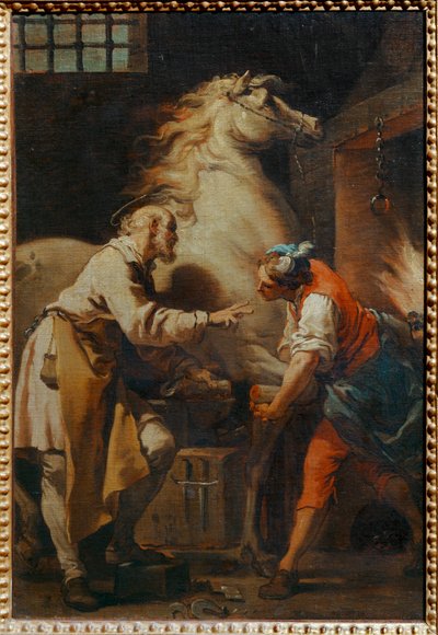 Le Miracle de saint Eloi - Cud świętego Eligiusza ... autorstwa Gaetano Gandolfi