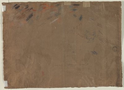 Szkic głowy (verso) autorstwa Gaetano Gandolfi