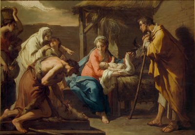 Adoracja pasterzy, po 1798 autorstwa Gaetano Gandolfi