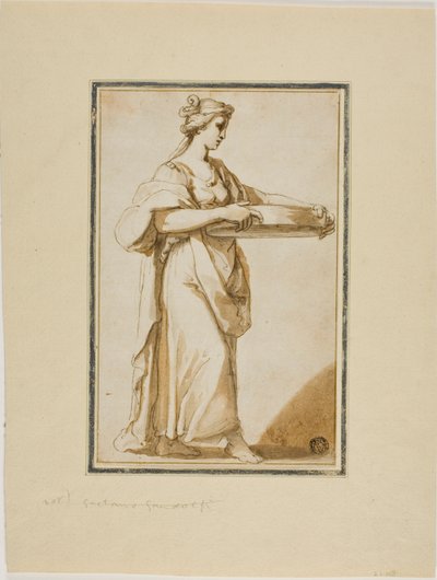 Vestal Virgin Tuccia autorstwa Gaetano Gandolfi
