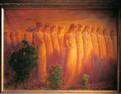 Pogrzeb dziewicy autorstwa Gaetano Previati