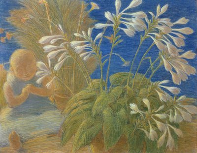 Lilie japońskie, 1906 autorstwa Gaetano Previati