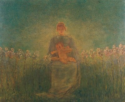 Madonna z lilii autorstwa Gaetano Previati