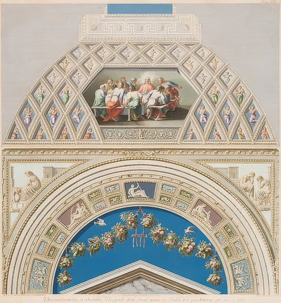 Oprawa i sklepienie z Ostatnią Wieczerzą. 1774 autorstwa Gaetano Savorelli