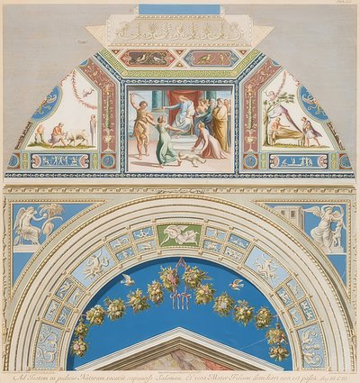 Bezel i sklepienie z wyrokiem Salomona. 1774 autorstwa Gaetano Savorelli