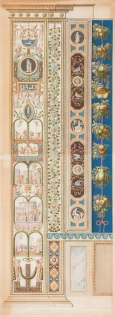 Pilaster Loggia VIII (dekoracja z grupami dzieci) autorstwa Gaetano Savorelli