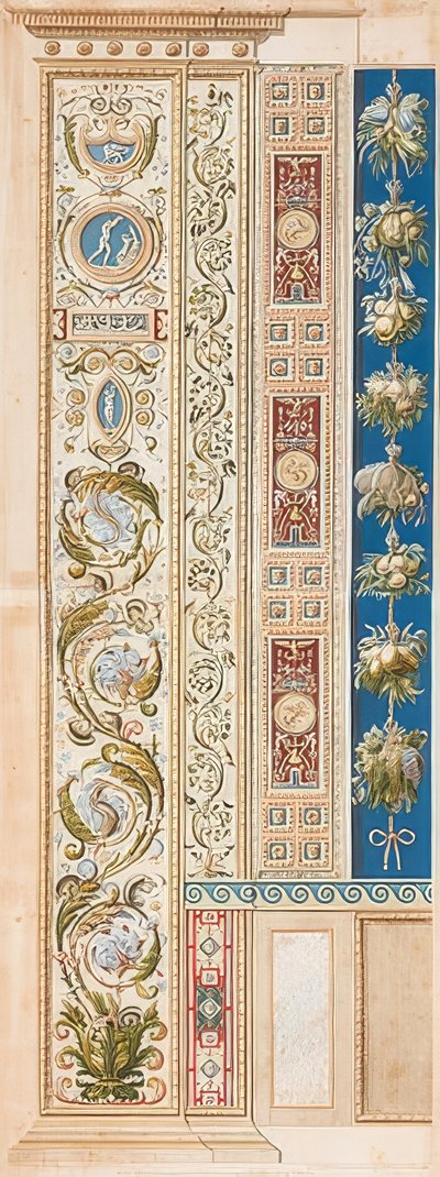 Pilaster Loggia V (dekoracja z pięknymi wąsami) autorstwa Gaetano Savorelli
