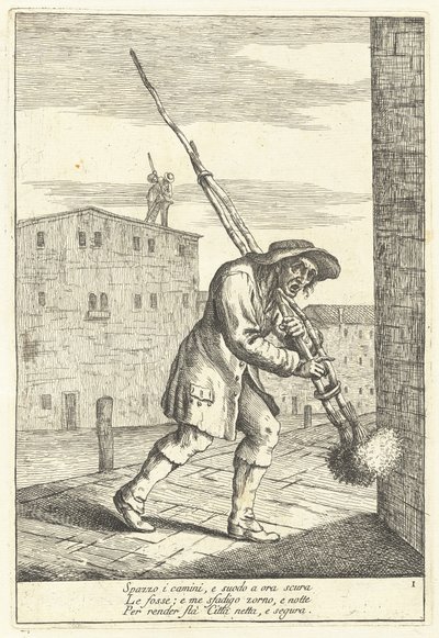 Scoa Camin (Kominiarz) autorstwa Gaetano Zompini