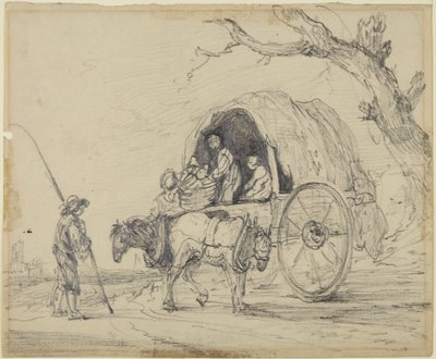 Chłopiec, konie i wóz autorstwa Gainsborough Dupont