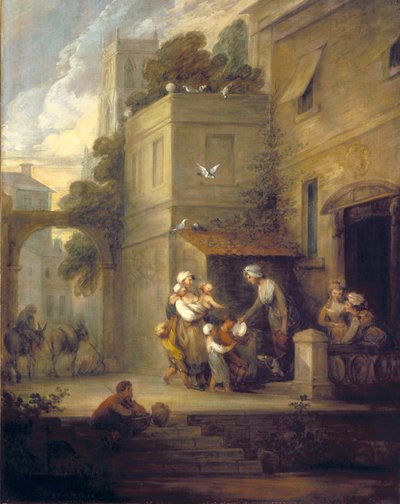Charity Reliefing Distress (olej na płótnie) autorstwa Gainsborough Dupont