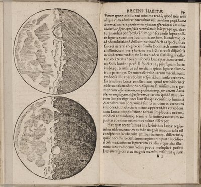 Kartka książki Sidereus Nuncius Sidereal Messenger autorstwa Galileo Galilei, 1610 autorstwa Galileo Galilei