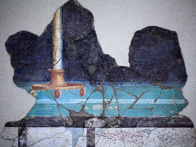 Rzymskie malarstwo ścienne autorstwa Gallo-Roman