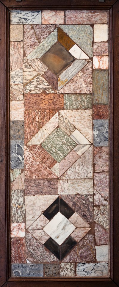 Chodnik, - (Opus sectile w marmurze) autorstwa Gallo-Roman Gallo-Roman