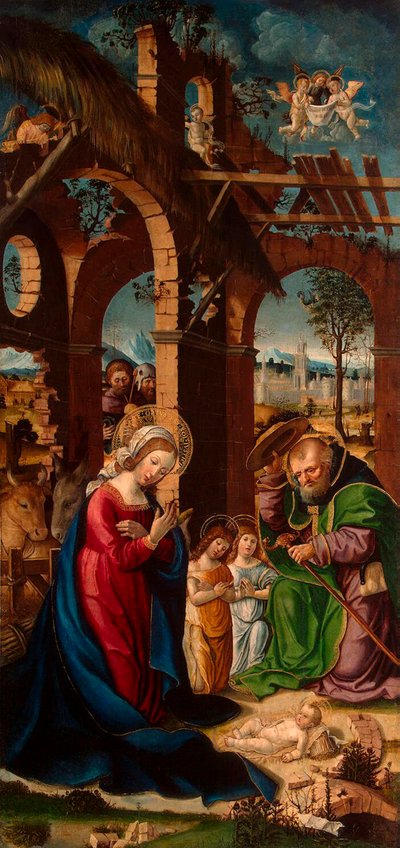 Narodzenia”, koniec XV wieku. autorstwa Gandolfino da Roreto